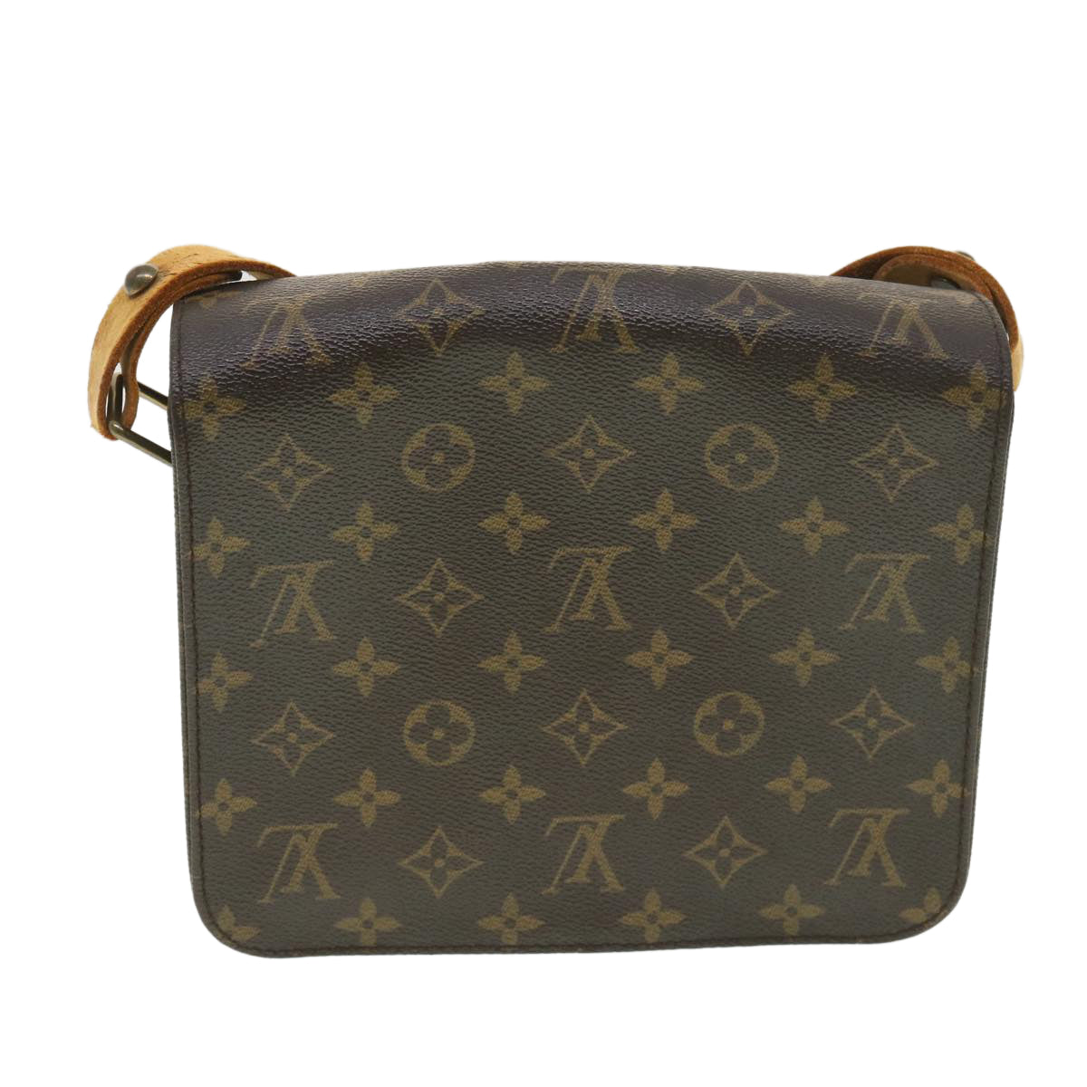 LOUIS VUITTON Monogram Cartouchiere MM Shoulder Bag M51253 LV Auth yk6125