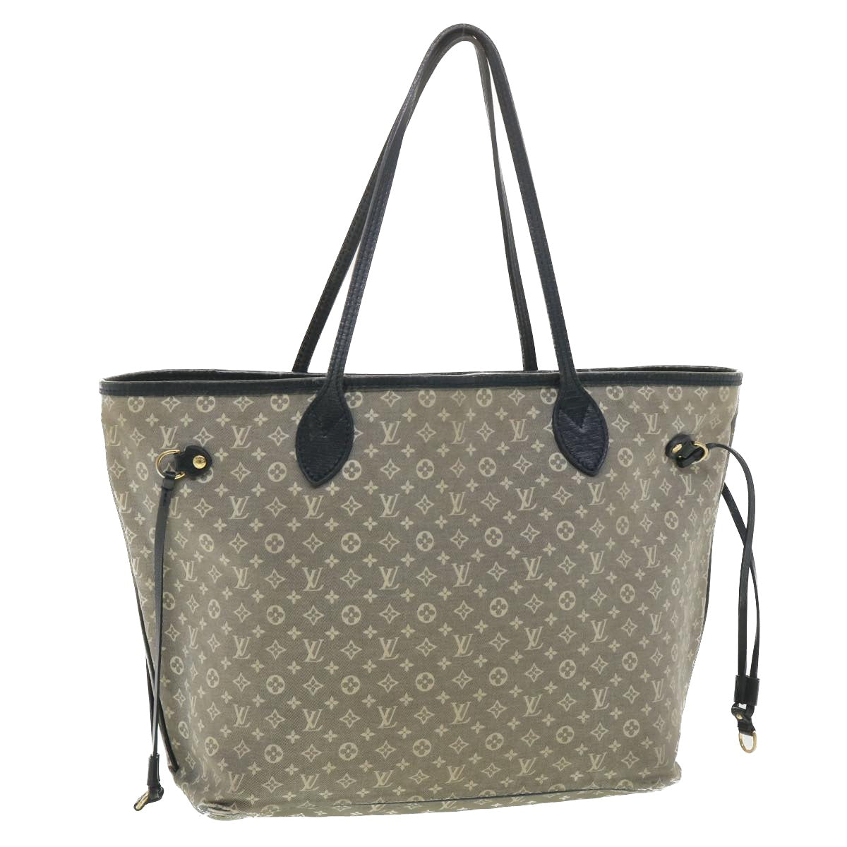 LOUIS VUITTON Monogram Idylle Neverfull MM Tote Bag Blue M40514 LV Auth yk6127