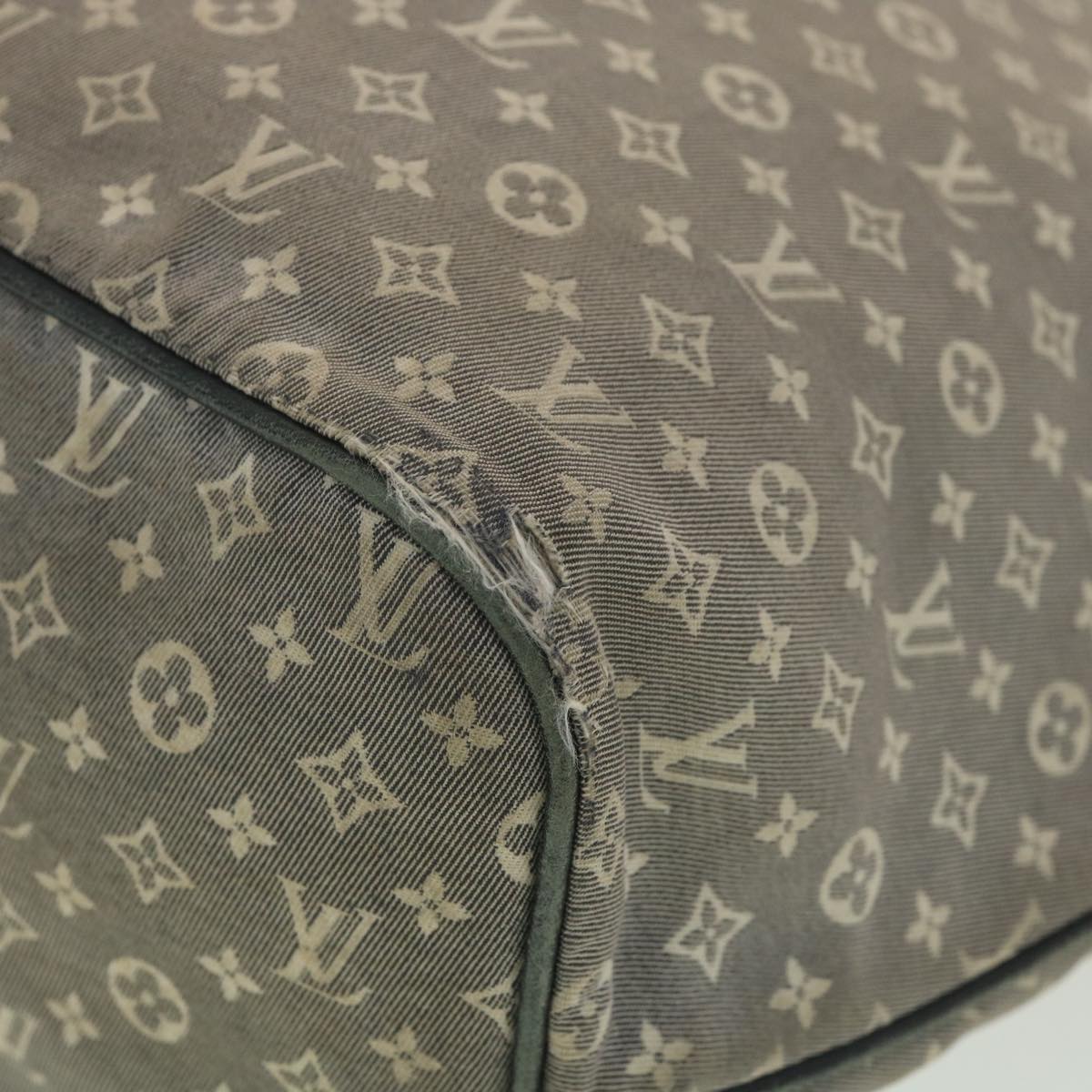 LOUIS VUITTON Monogram Idylle Neverfull MM Tote Bag Blue M40514 LV Auth yk6127