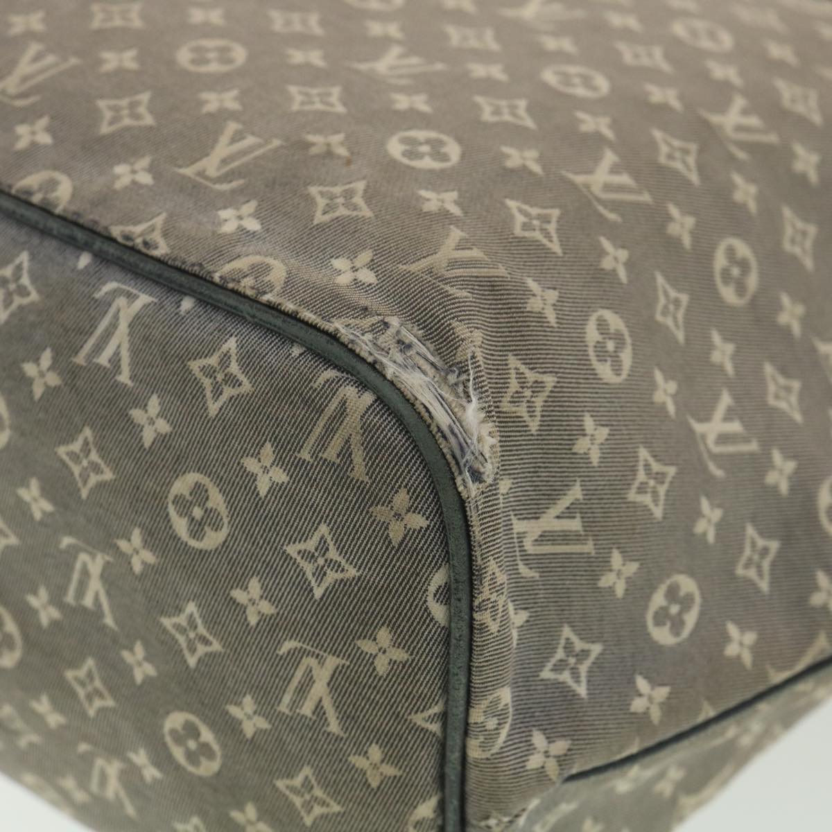 LOUIS VUITTON Monogram Idylle Neverfull MM Tote Bag Blue M40514 LV Auth yk6127