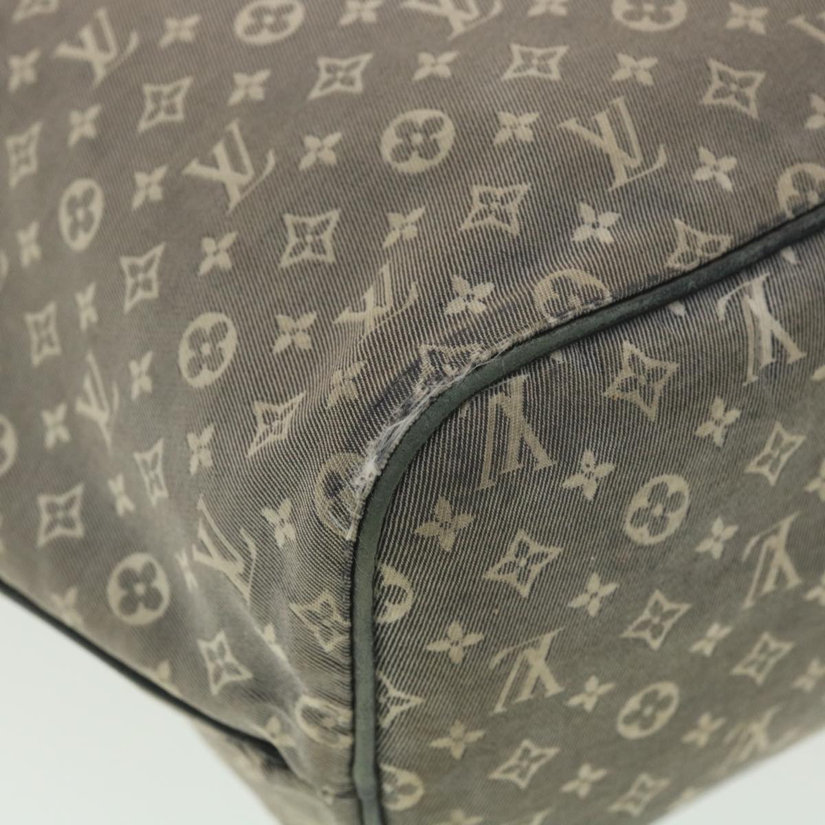 LOUIS VUITTON Monogram Idylle Neverfull MM Tote Bag Blue M40514 LV Auth yk6127