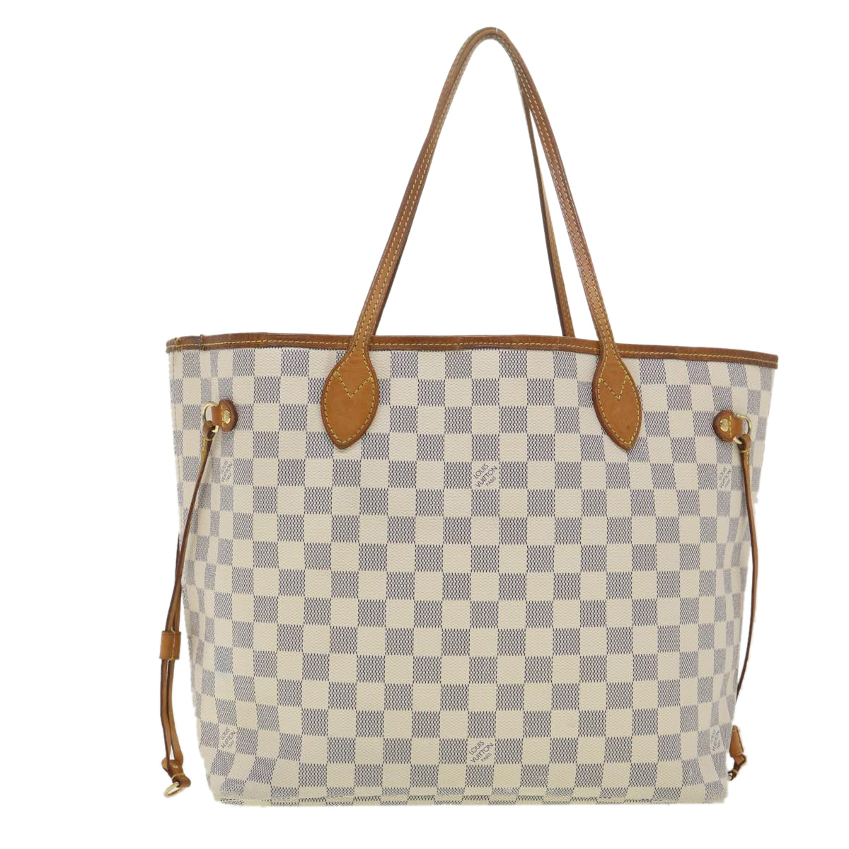 LOUIS VUITTON Damier Azur Neverfull MM Tote Bag N41605 LV Auth yk6175B