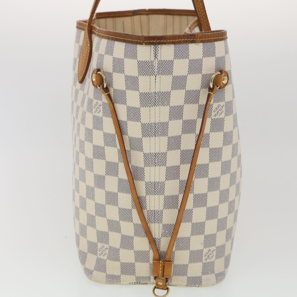 LOUIS VUITTON Damier Azur Neverfull MM Tote Bag N41605 LV Auth yk6175B