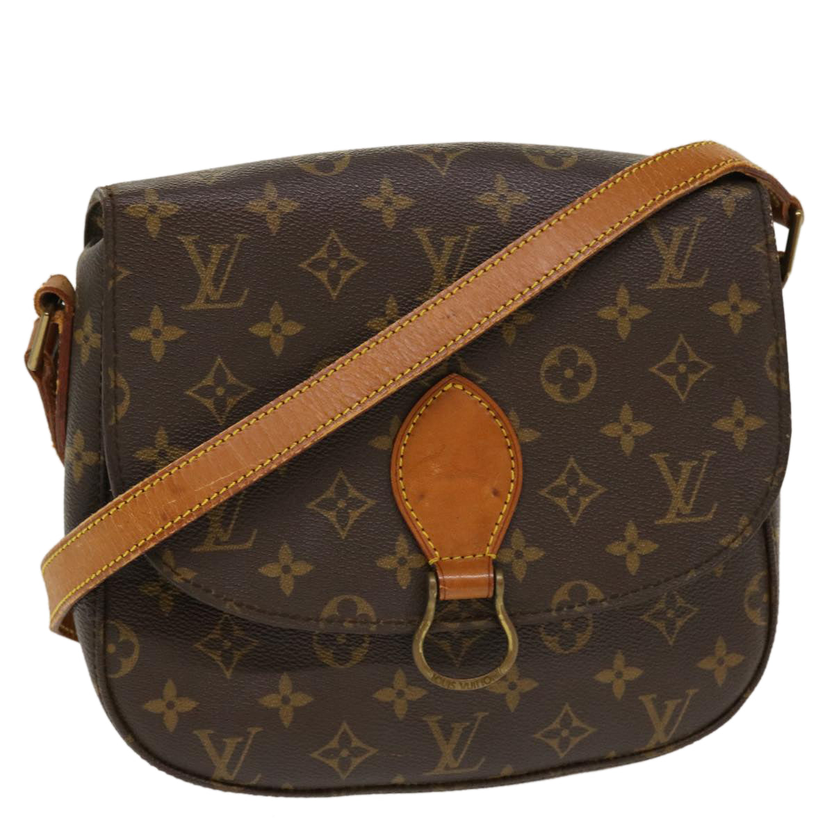 LOUIS VUITTON Monogram Saint Cloud GM Shoulder Bag M51242 LV Auth yk6202B