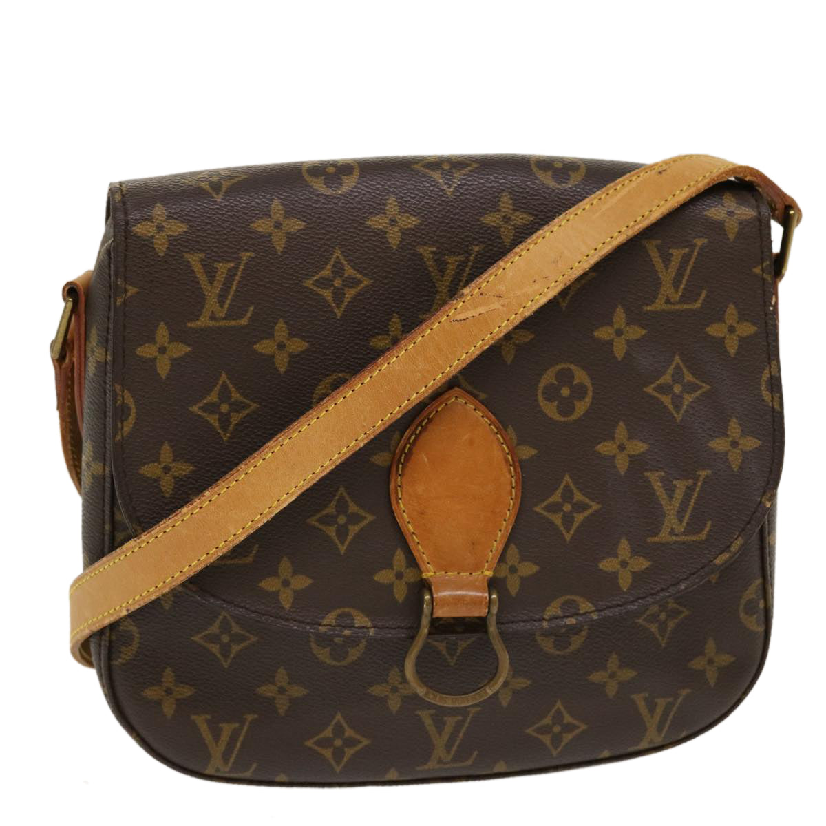 LOUIS VUITTON Monogram Saint Cloud GM Shoulder Bag M51242 LV Auth yk6203B