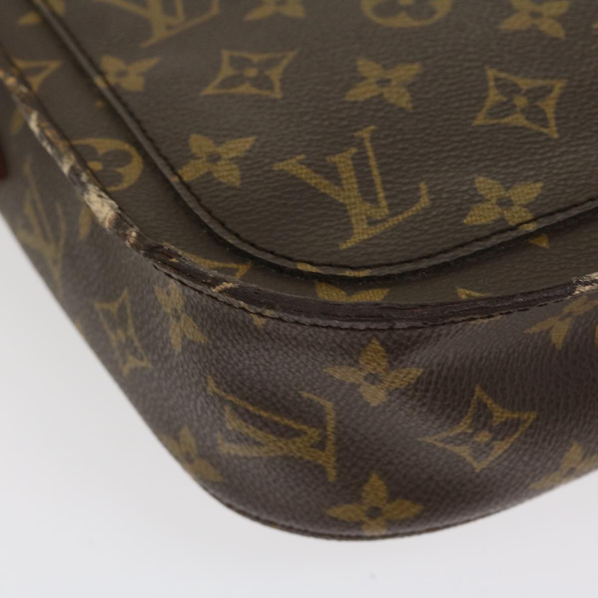 LOUIS VUITTON Monogram Saint Cloud GM Shoulder Bag M51242 LV Auth yk6203B