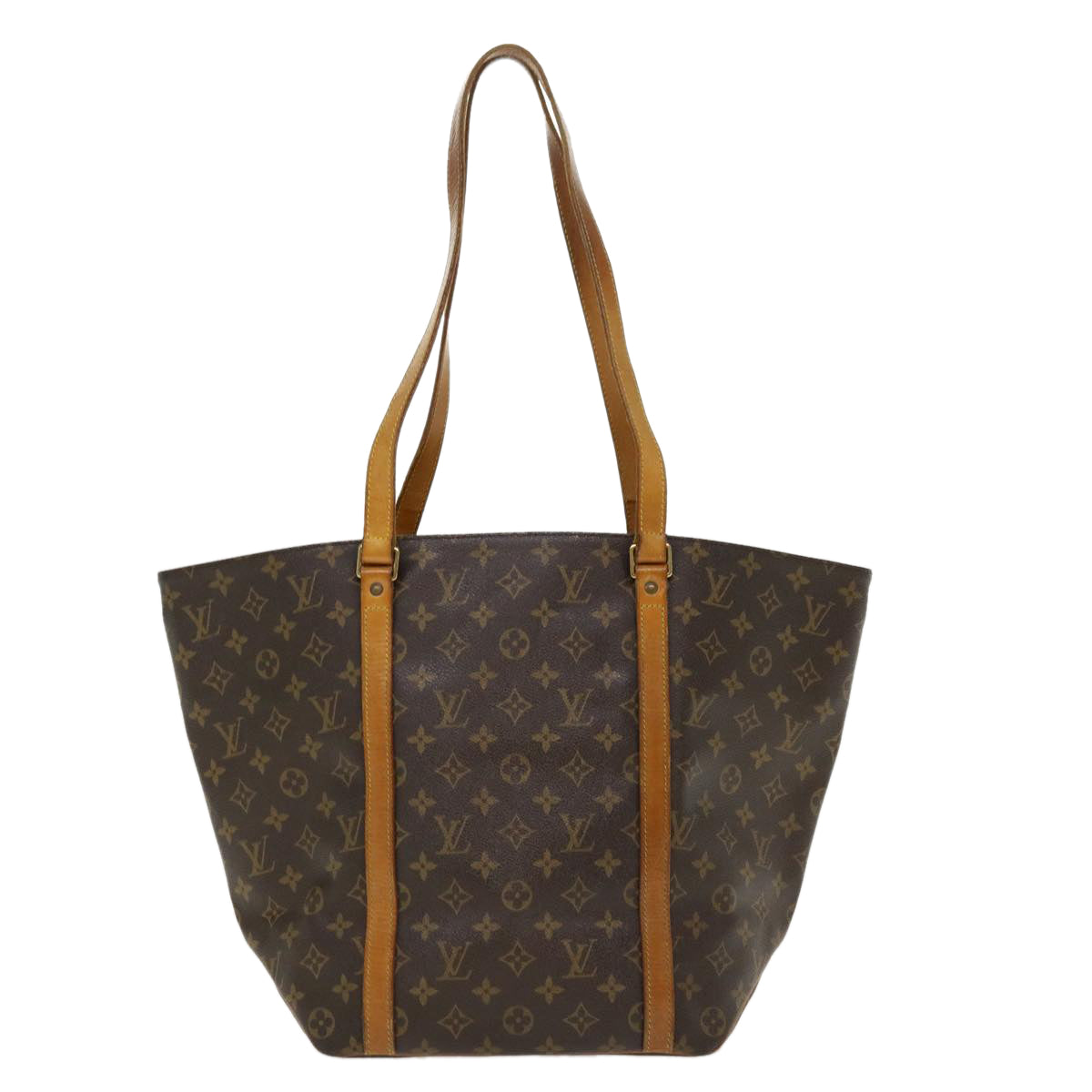 LOUIS VUITTON Monogram Sac Shopping Tote Bag M51108 LV Auth yk6204B