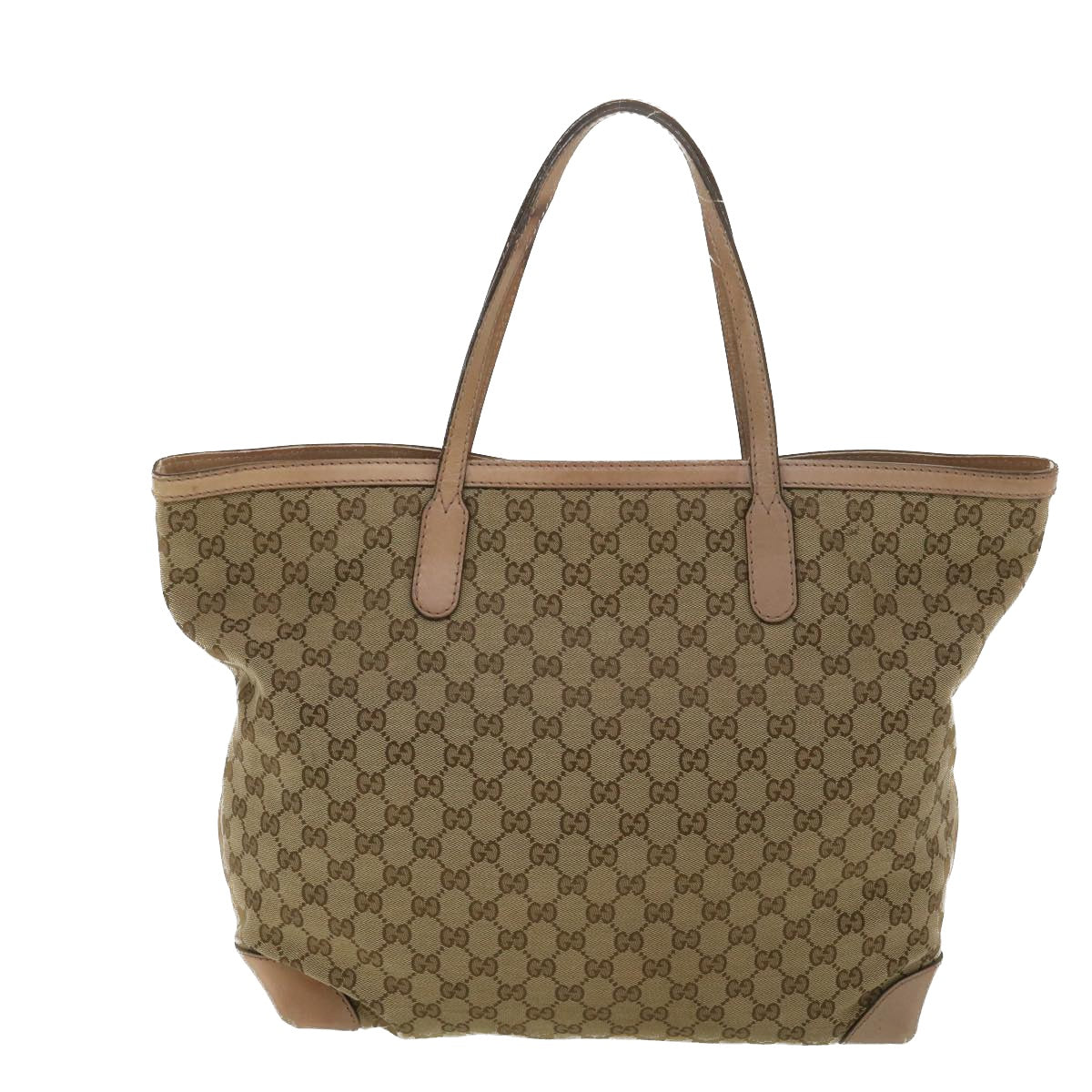 GUCCI GG Canvas Tote Bag Beige 305585 Auth yk6207B - 0