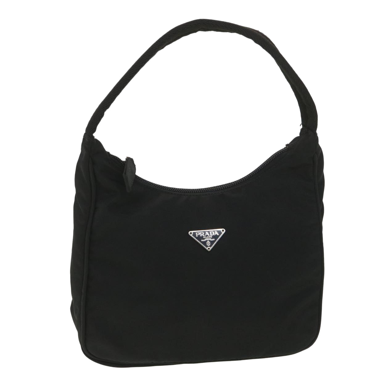 PRADA Hand Bag Nylon Black Auth yk6215
