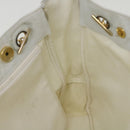 CHANEL Chain Shoulder Bag Lamb Skin White CC Auth yk6254-21