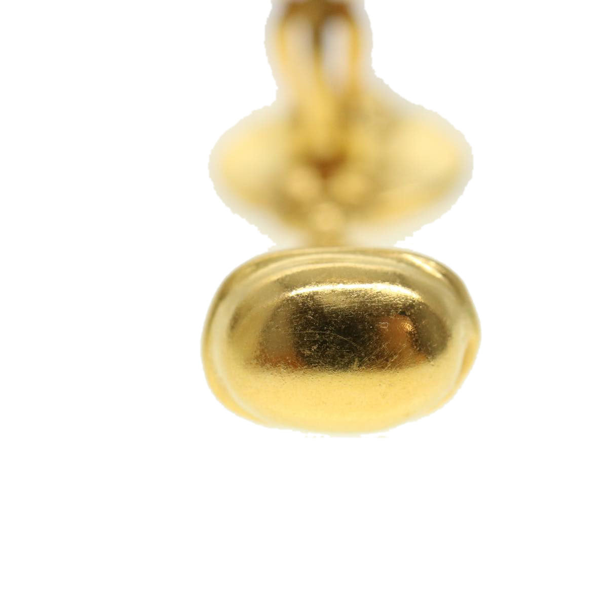 CHANEL Swing Earring Gold CC Auth yk6255