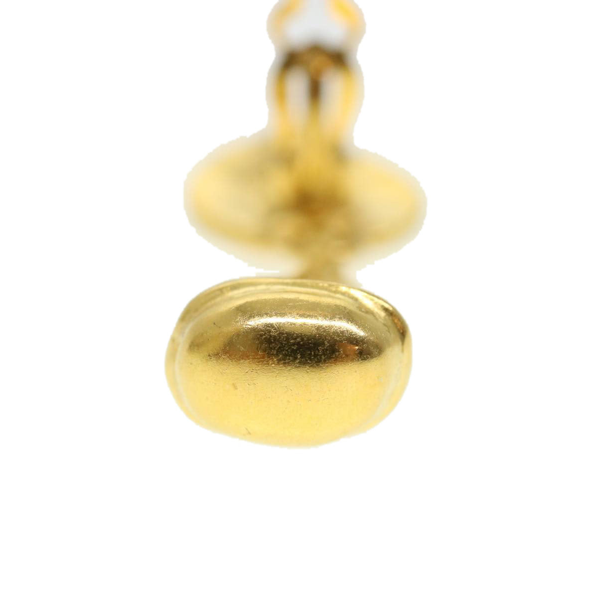 CHANEL Swing Earring Gold CC Auth yk6255