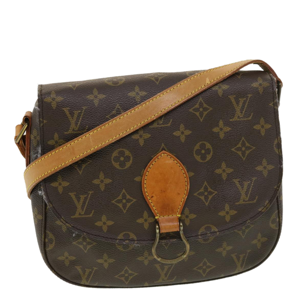 LOUIS VUITTON Monogram Saint Cloud GM Shoulder Bag M51242 LV Auth yk6314B