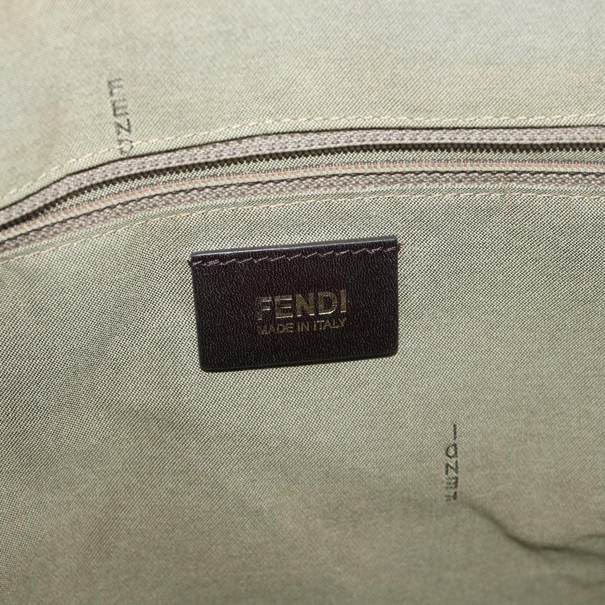 FENDI Zucca Canvas Tote Bag White 8BH185-HKN-128-2550 Auth yk6324