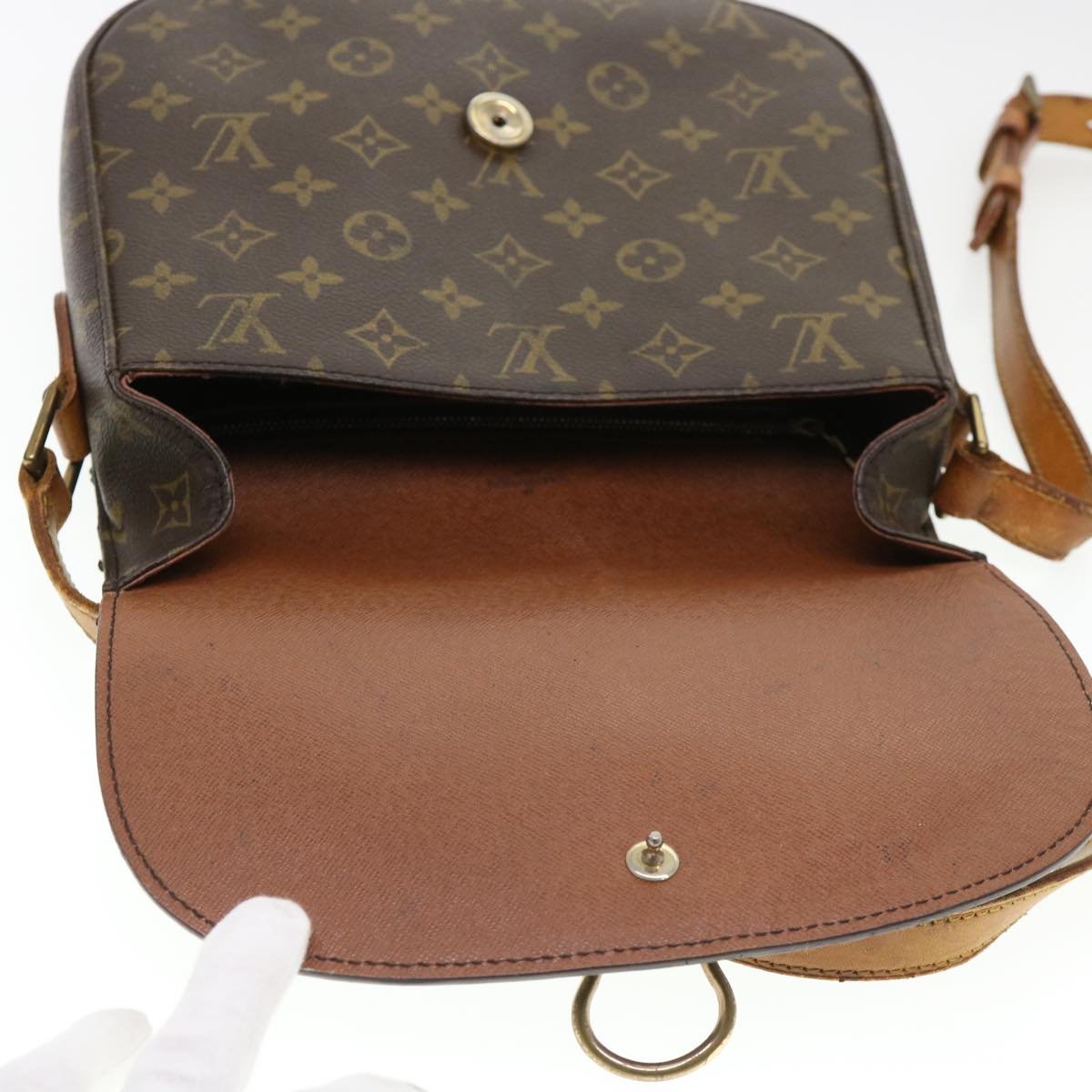 LOUIS VUITTON Monogram Saint Cloud GM Shoulder Bag M51242 LV Auth yk6330