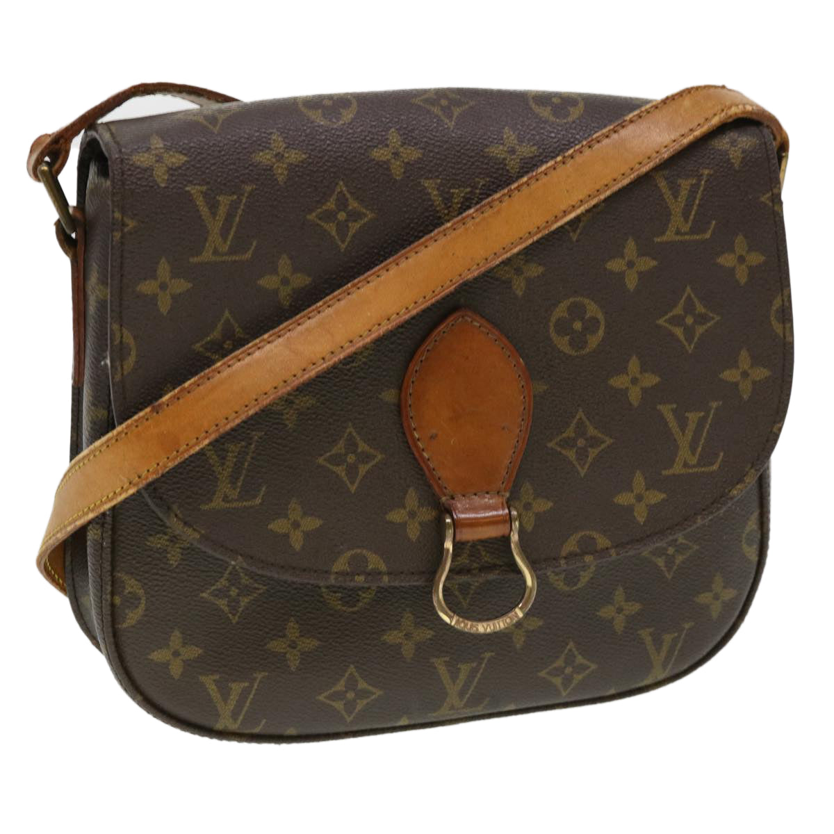 LOUIS VUITTON Monogram Saint Cloud GM Shoulder Bag M51242 LV Auth yk6330