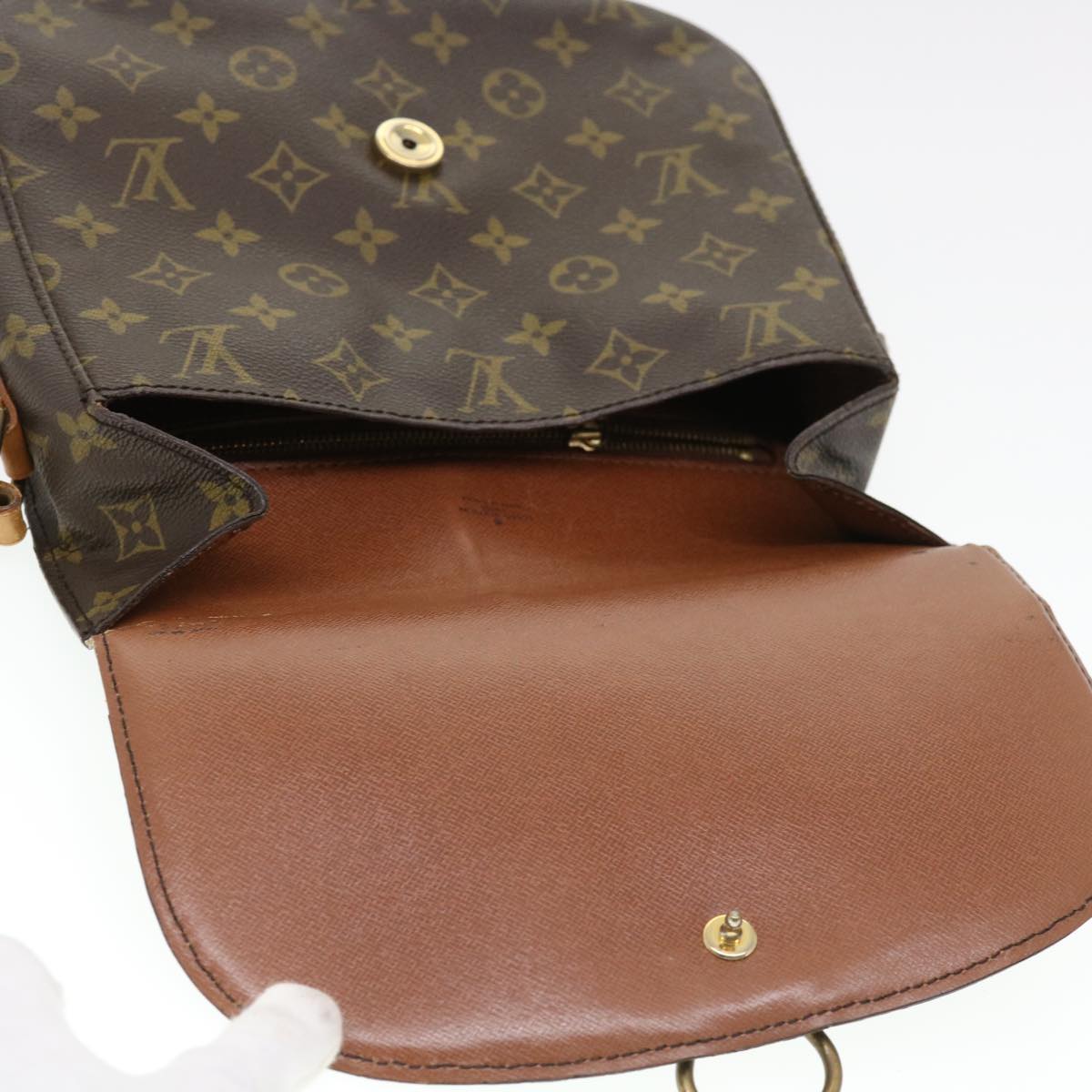 LOUIS VUITTON Monogram Saint Cloud GM Shoulder Bag M51242 LV Auth yk6331