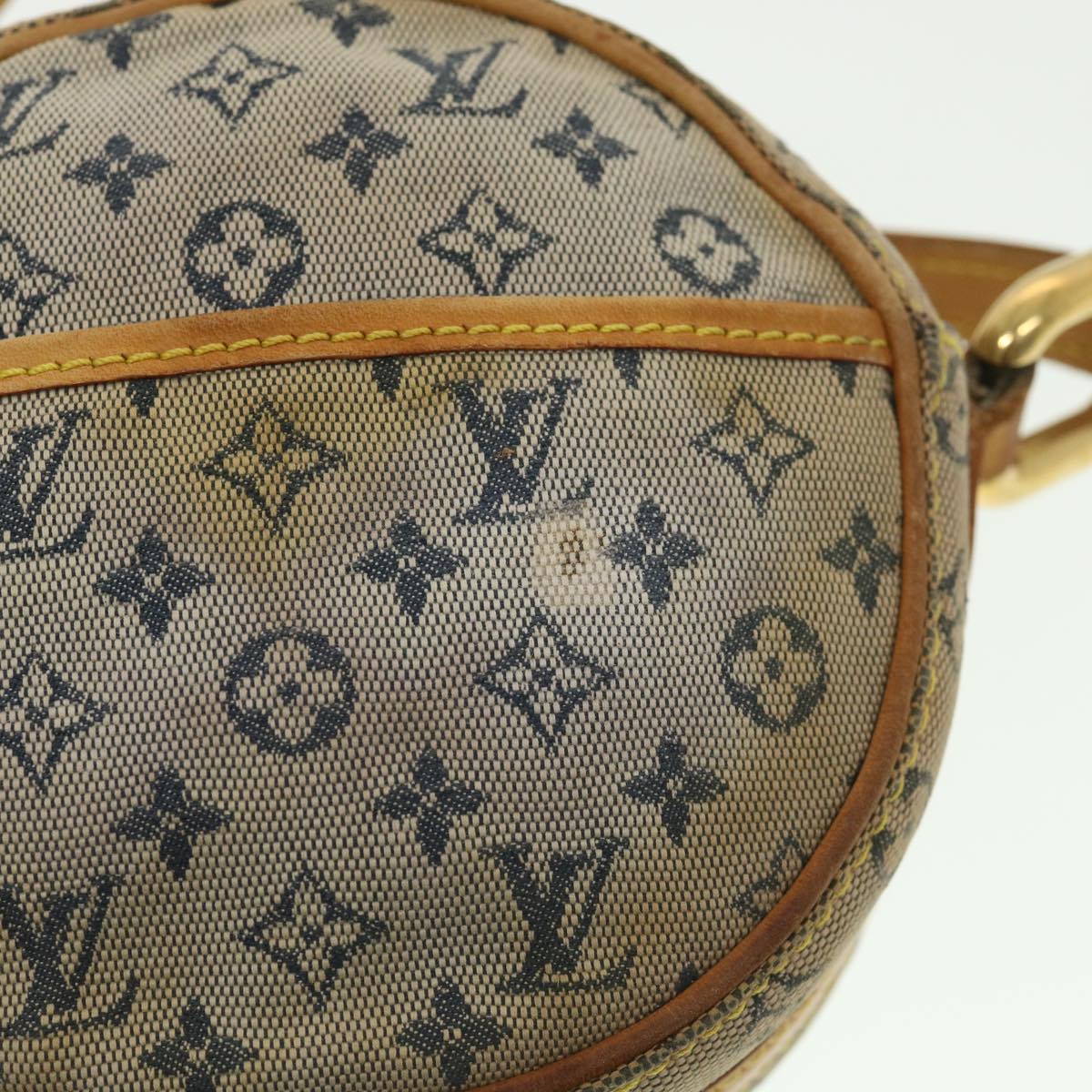 LOUIS VUITTON Monogram Mini Jeanne PM Shoulder Bag Blue M92001 LV Auth yk6347 - 0