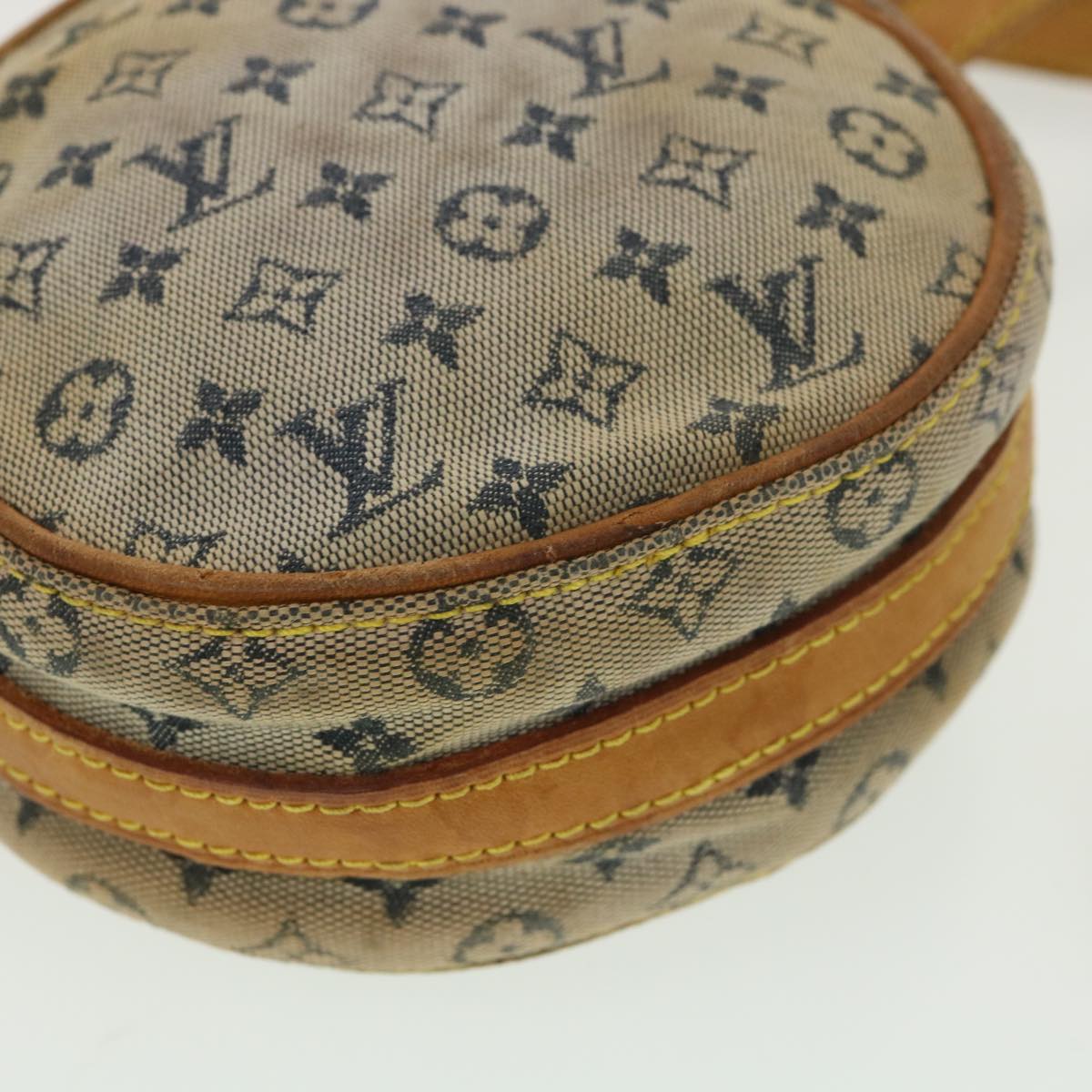 LOUIS VUITTON Monogram Mini Jeanne PM Shoulder Bag Blue M92001 LV Auth yk6347