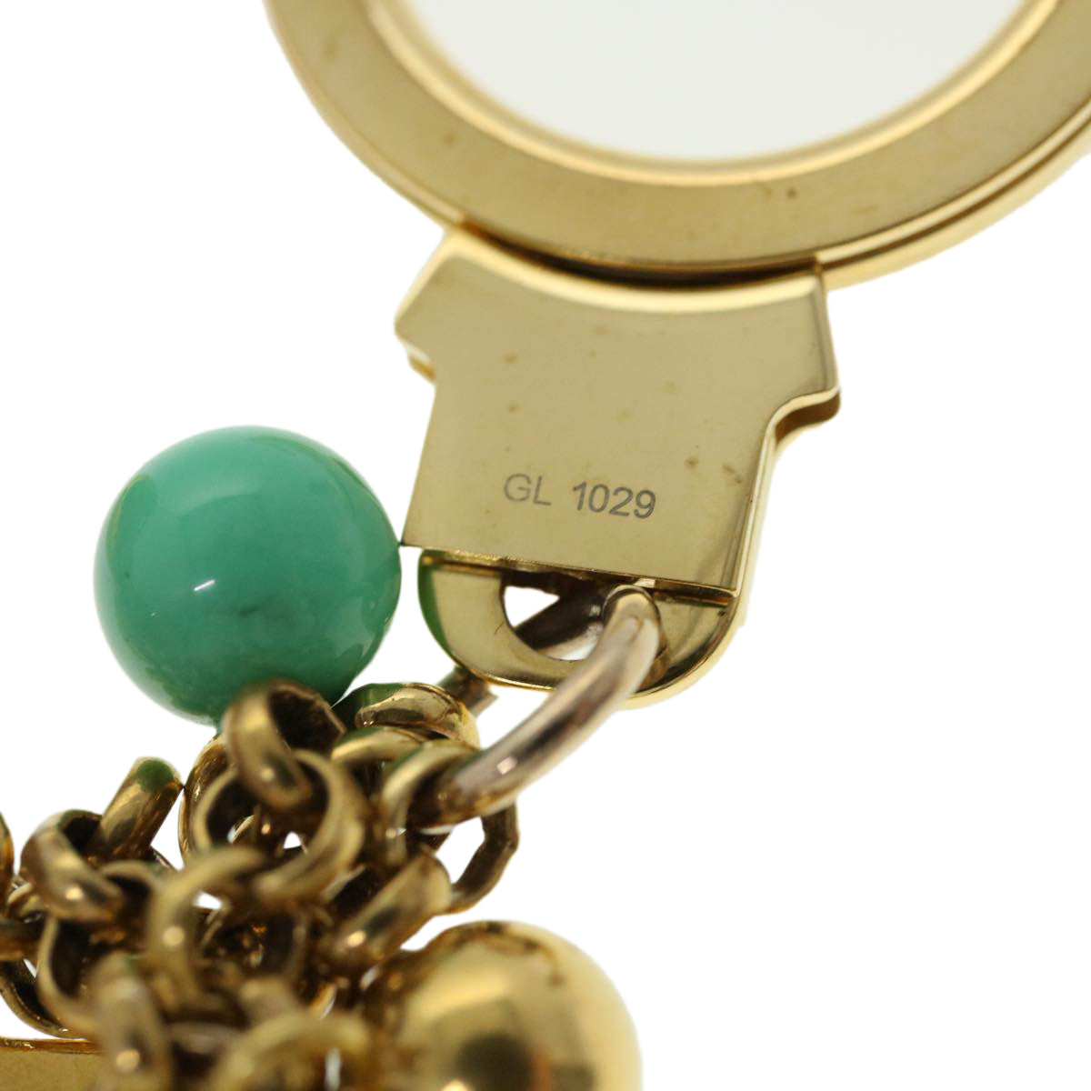 LOUIS VUITTON Porte Cles Delice Candy Key Holder Gold M65999 LV Auth yk6358