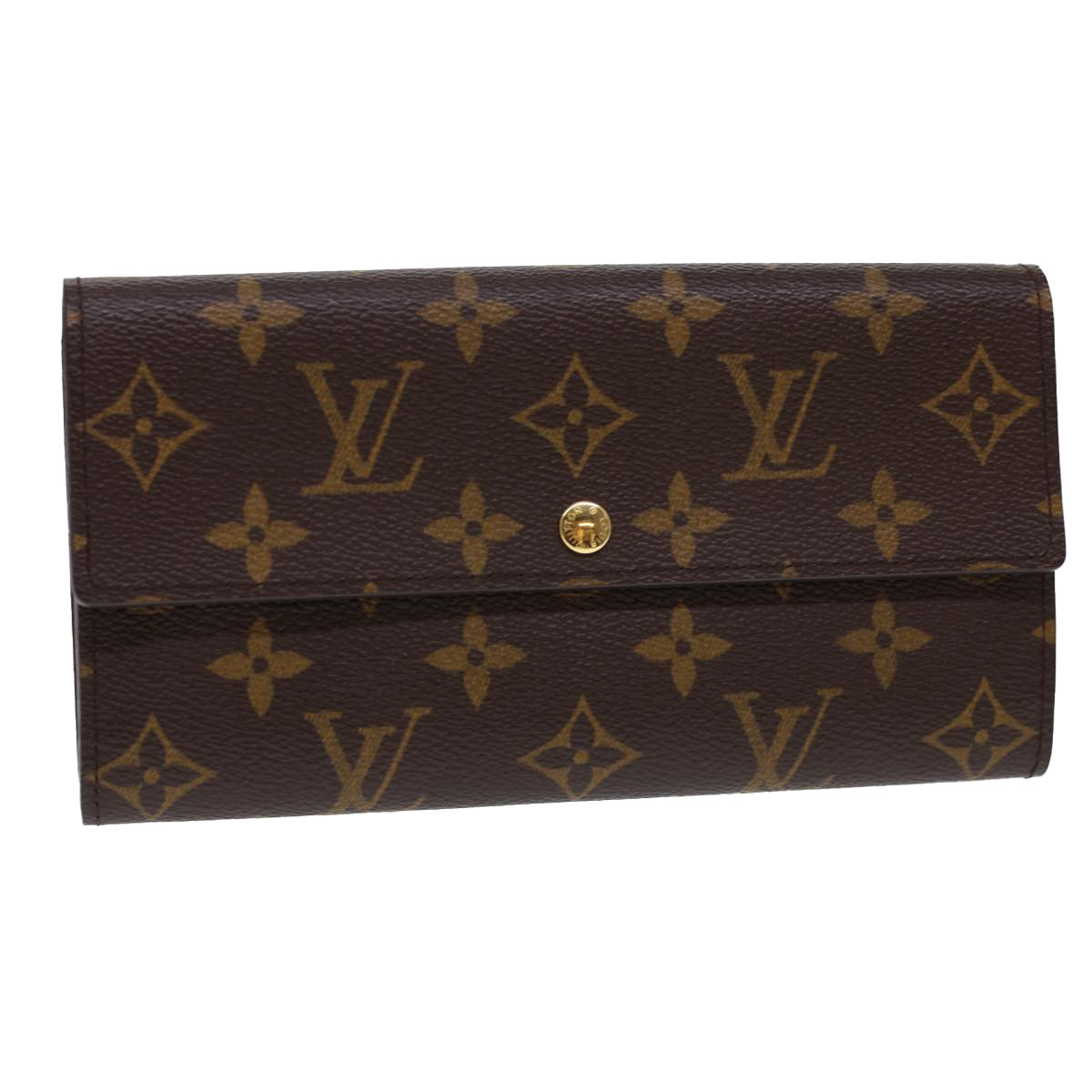 LOUIS VUITTON Monogram Portefeiulle Sarah Long Wallet M66556 LV Auth yk6395