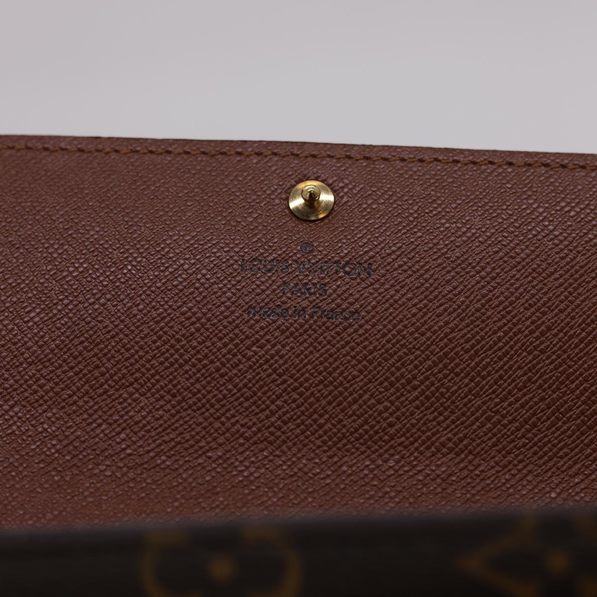 LOUIS VUITTON Monogram Portefeiulle Sarah Long Wallet M66556 LV Auth yk6395