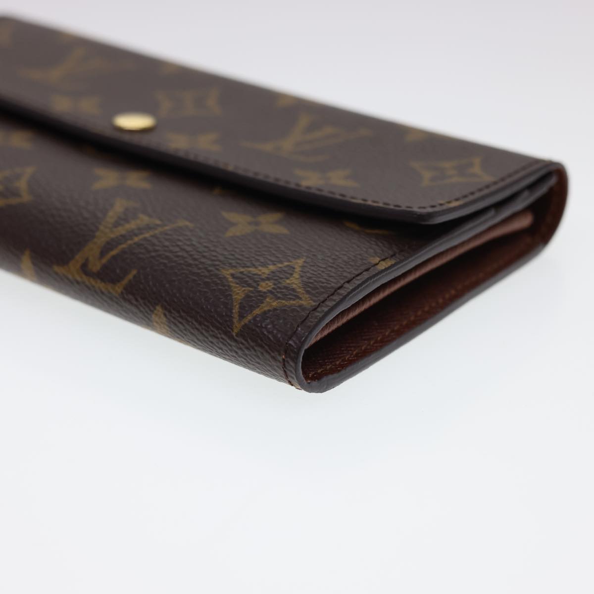 LOUIS VUITTON Monogram Portefeiulle Sarah Long Wallet M66556 LV Auth yk6395