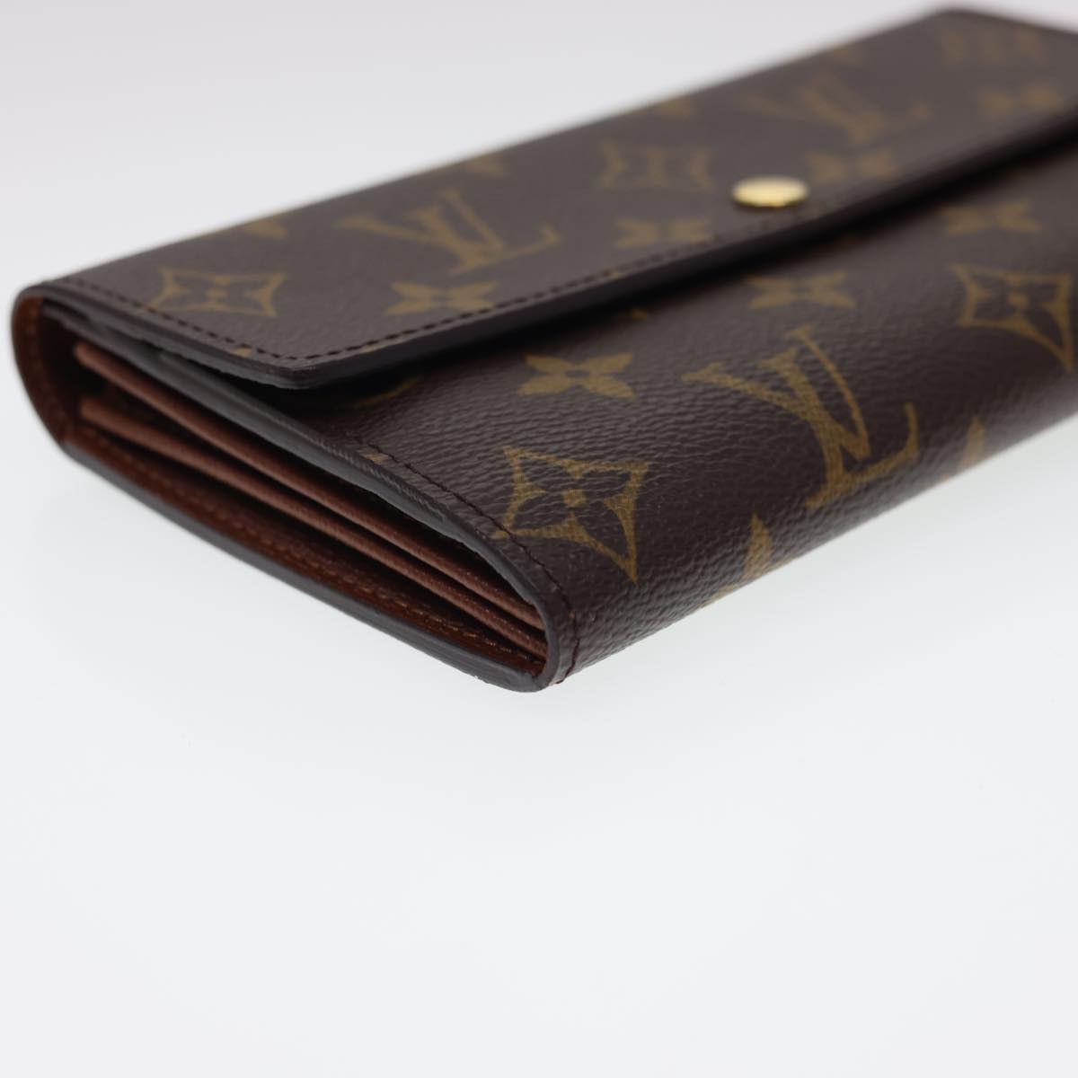 LOUIS VUITTON Monogram Portefeiulle Sarah Long Wallet M66556 LV Auth yk6395