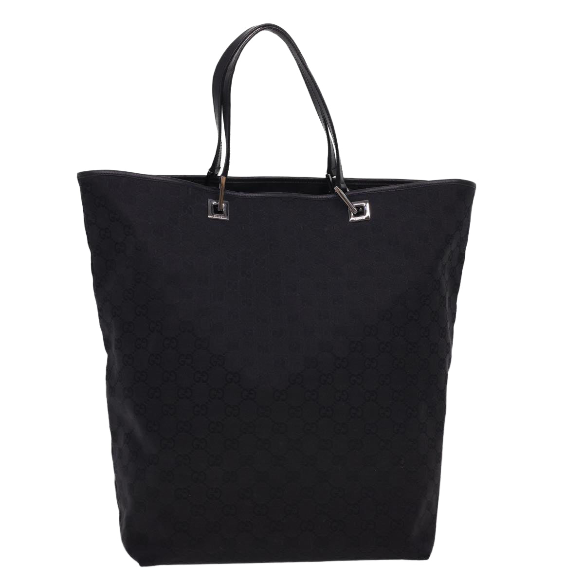 GUCCI GG Canvas Tote Bag Black 31242 Auth yk6422