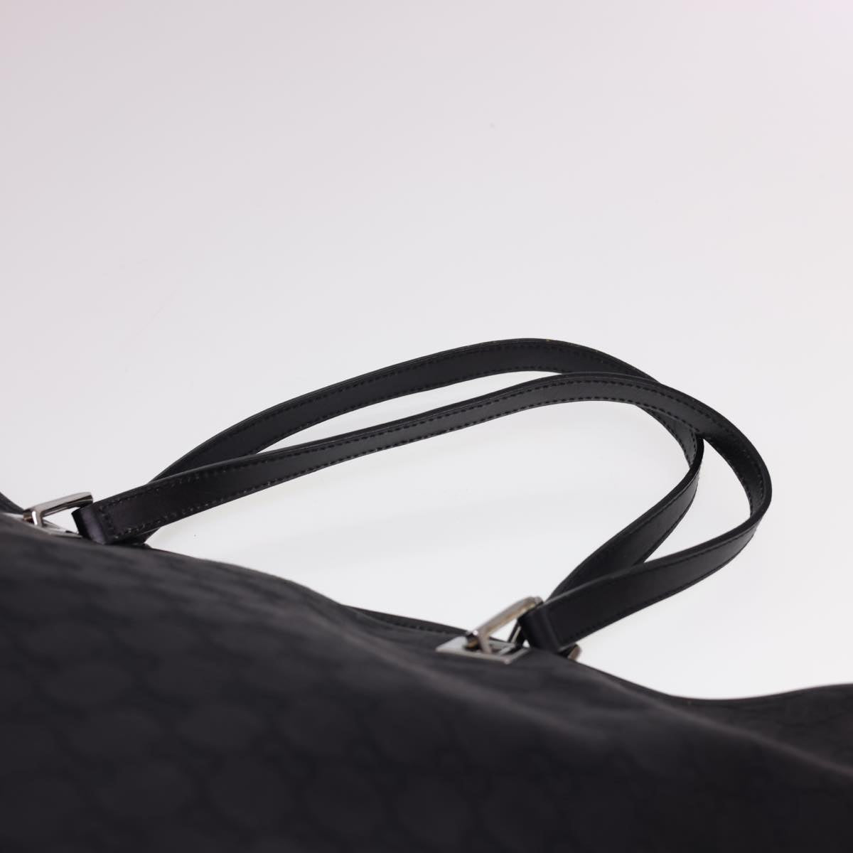 GUCCI GG Canvas Tote Bag Black 31242 Auth yk6422