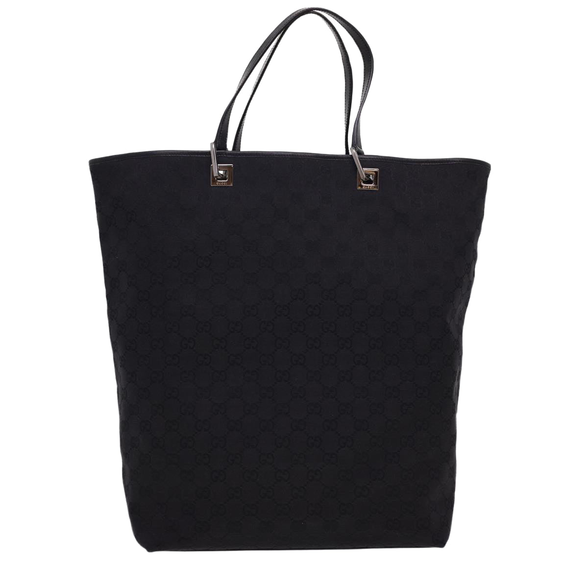 GUCCI GG Canvas Tote Bag Black 31242 Auth yk6422 - 0