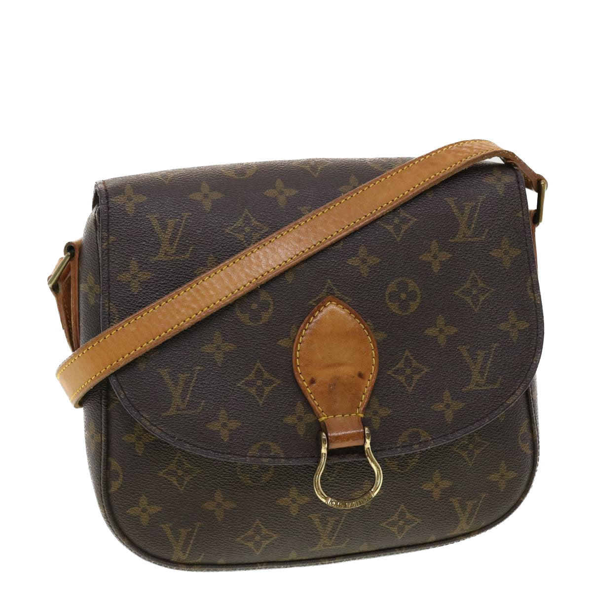 LOUIS VUITTON Monogram Saint Cloud GM Shoulder Bag M51242 LV Auth yk6424