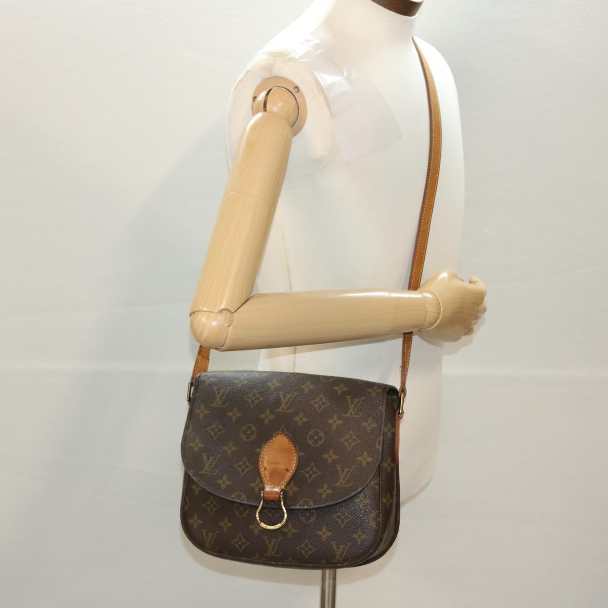 LOUIS VUITTON Monogram Saint Cloud GM Shoulder Bag M51242 LV Auth yk6424