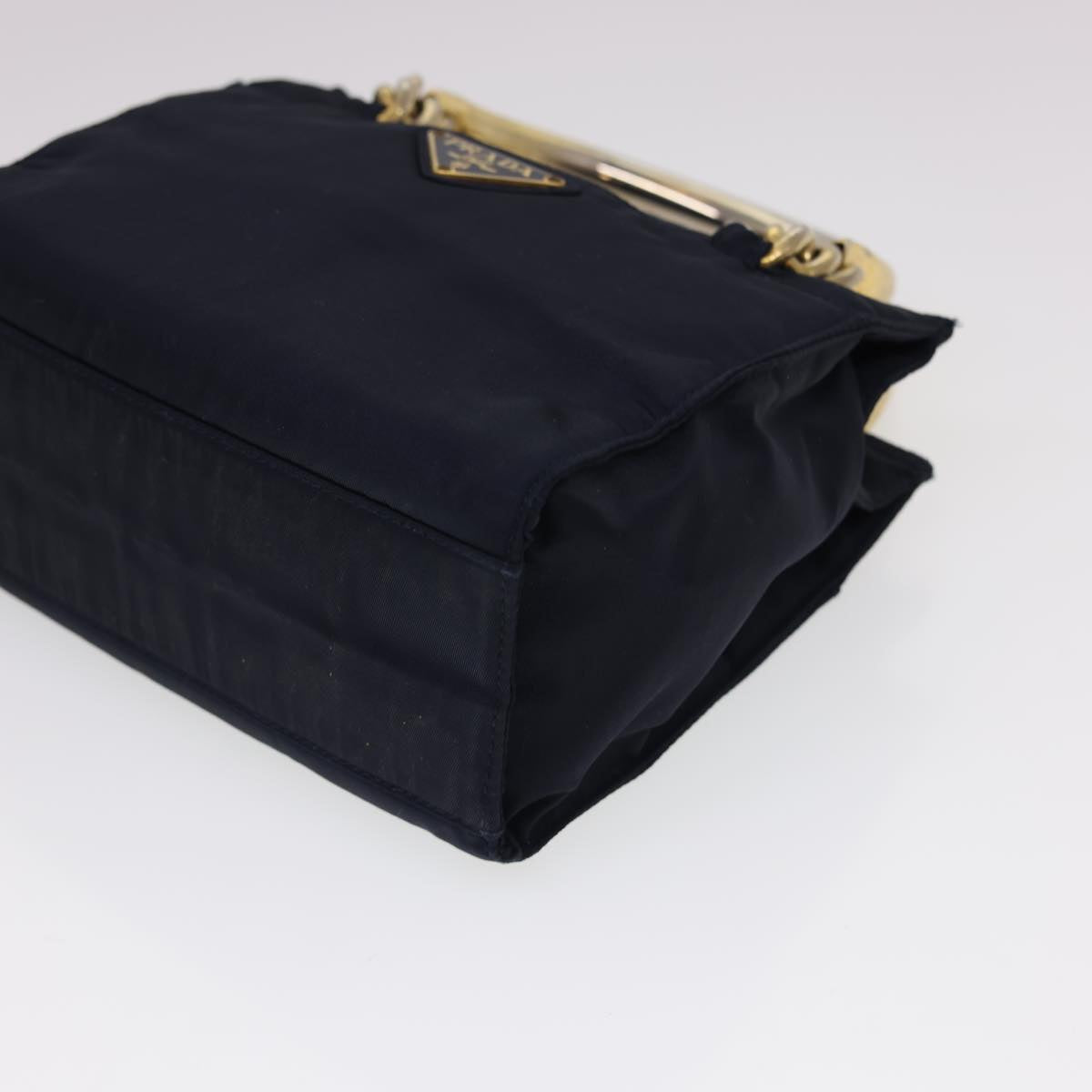 PRADA Hand Bag Nylon Navy Auth yk6431