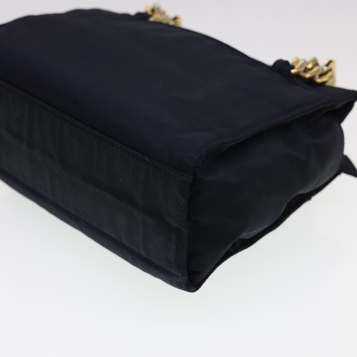 PRADA Hand Bag Nylon Navy Auth yk6431