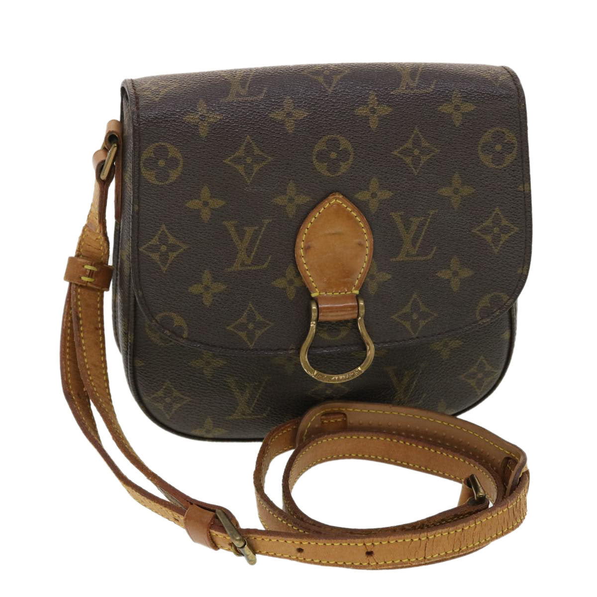 LOUIS VUITTON Monogram Saint Cloud MM Shoulder Bag M51243 LV Auth yk6442