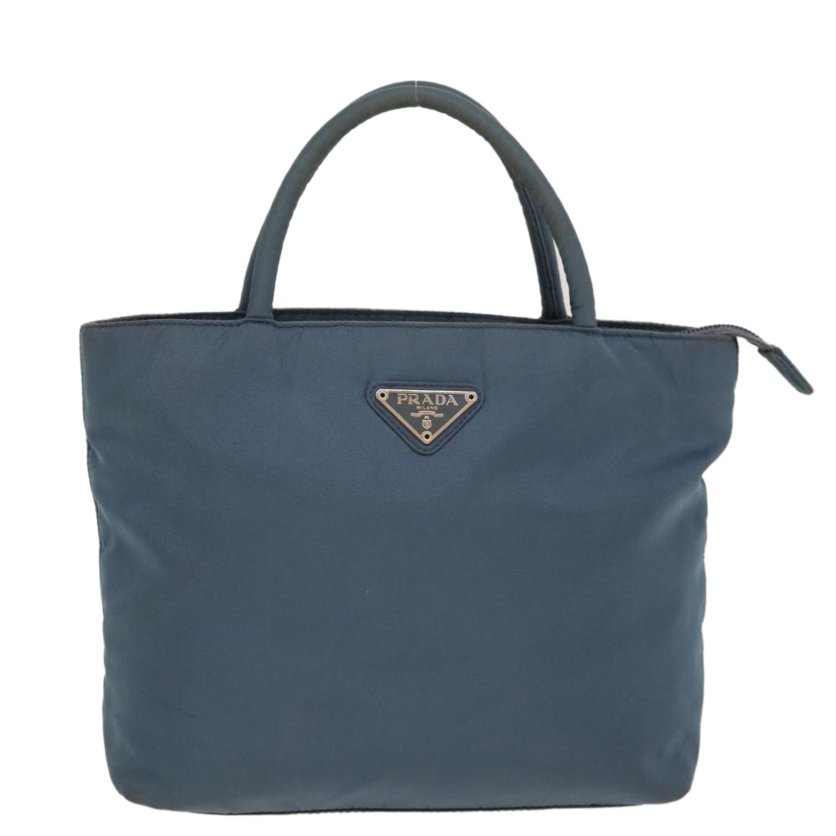 PRADA Hand Bag Nylon Blue Auth yk6445