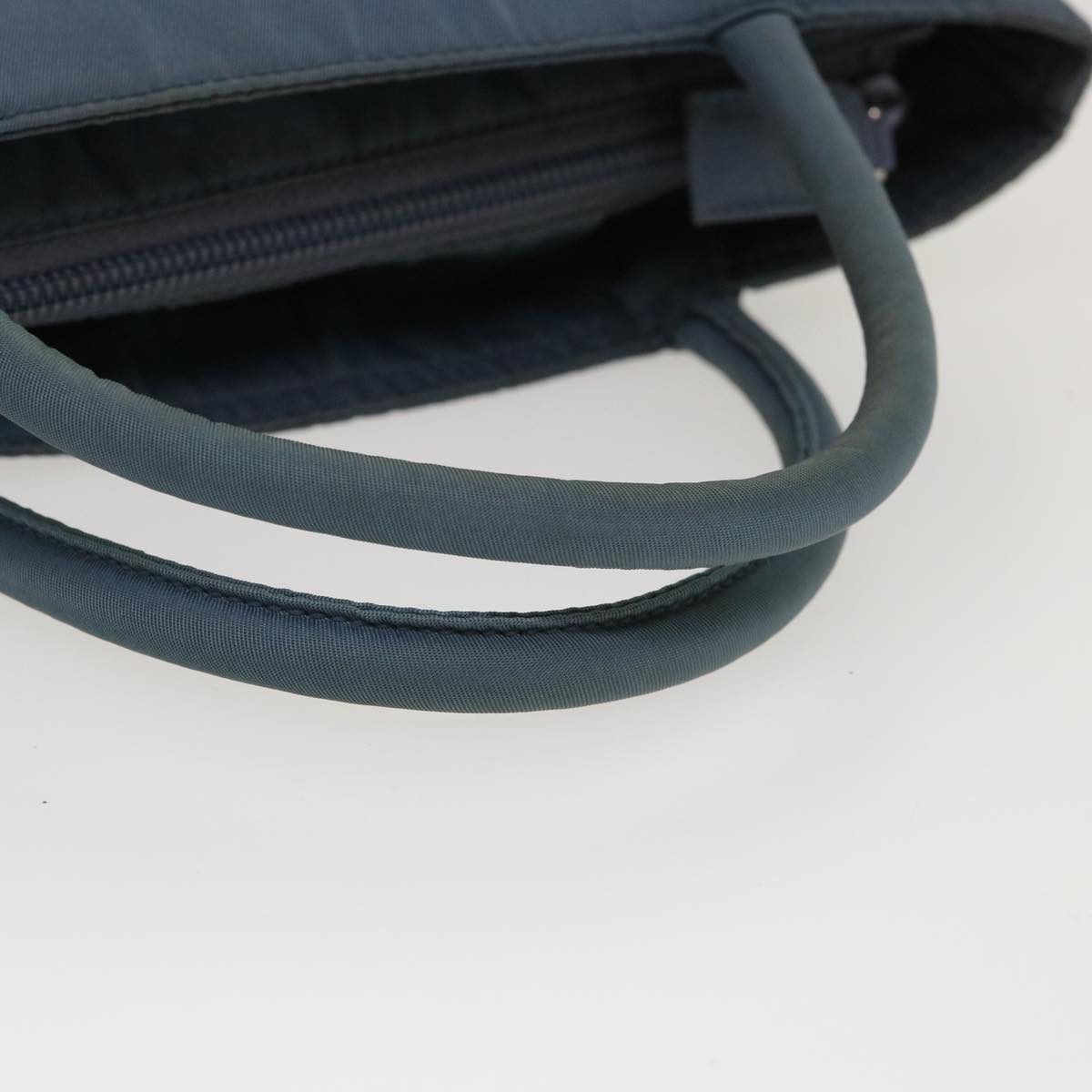 PRADA Hand Bag Nylon Blue Auth yk6445