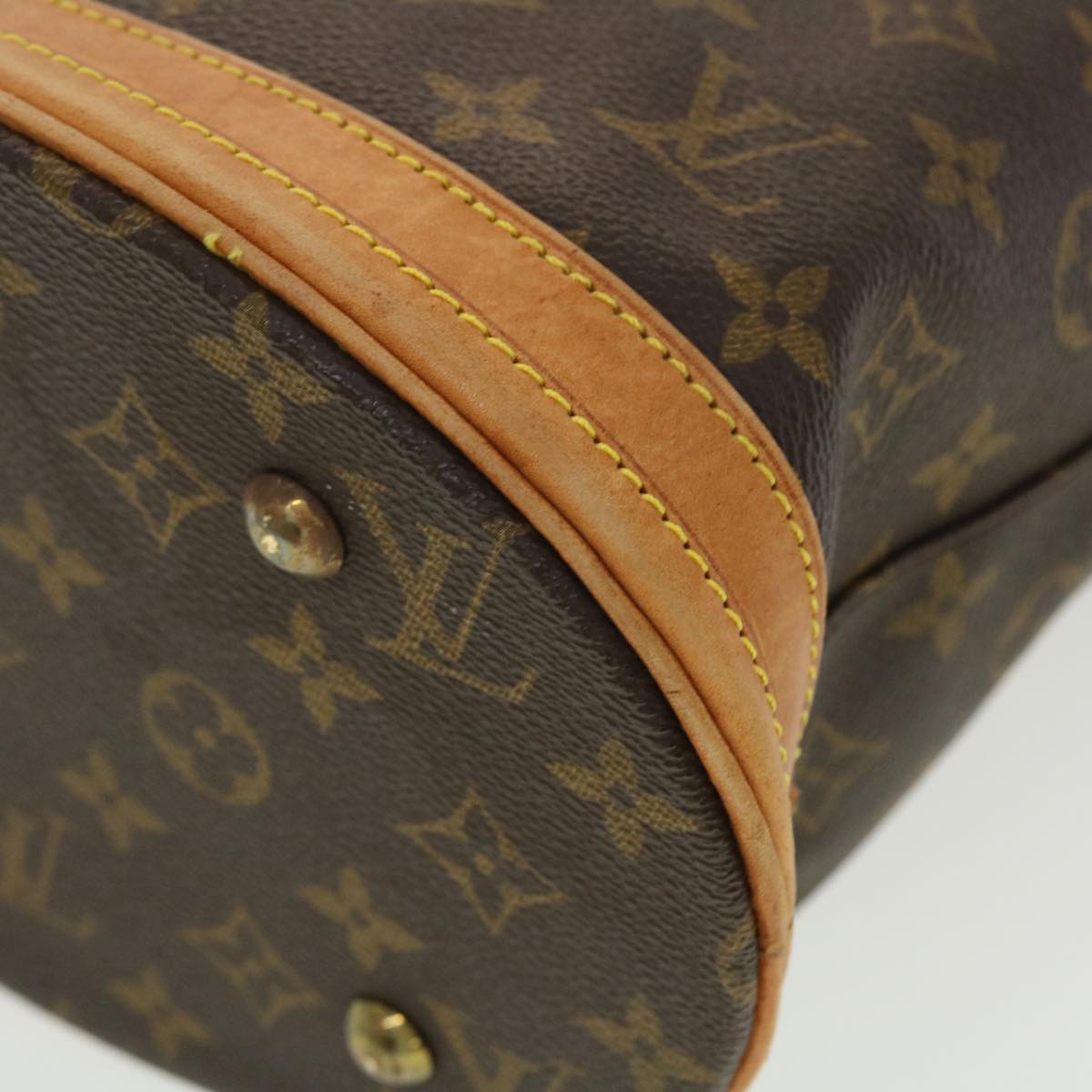 LOUIS VUITTON Monogram Bucket PM Shoulder Bag M42238 LV Auth yk6456