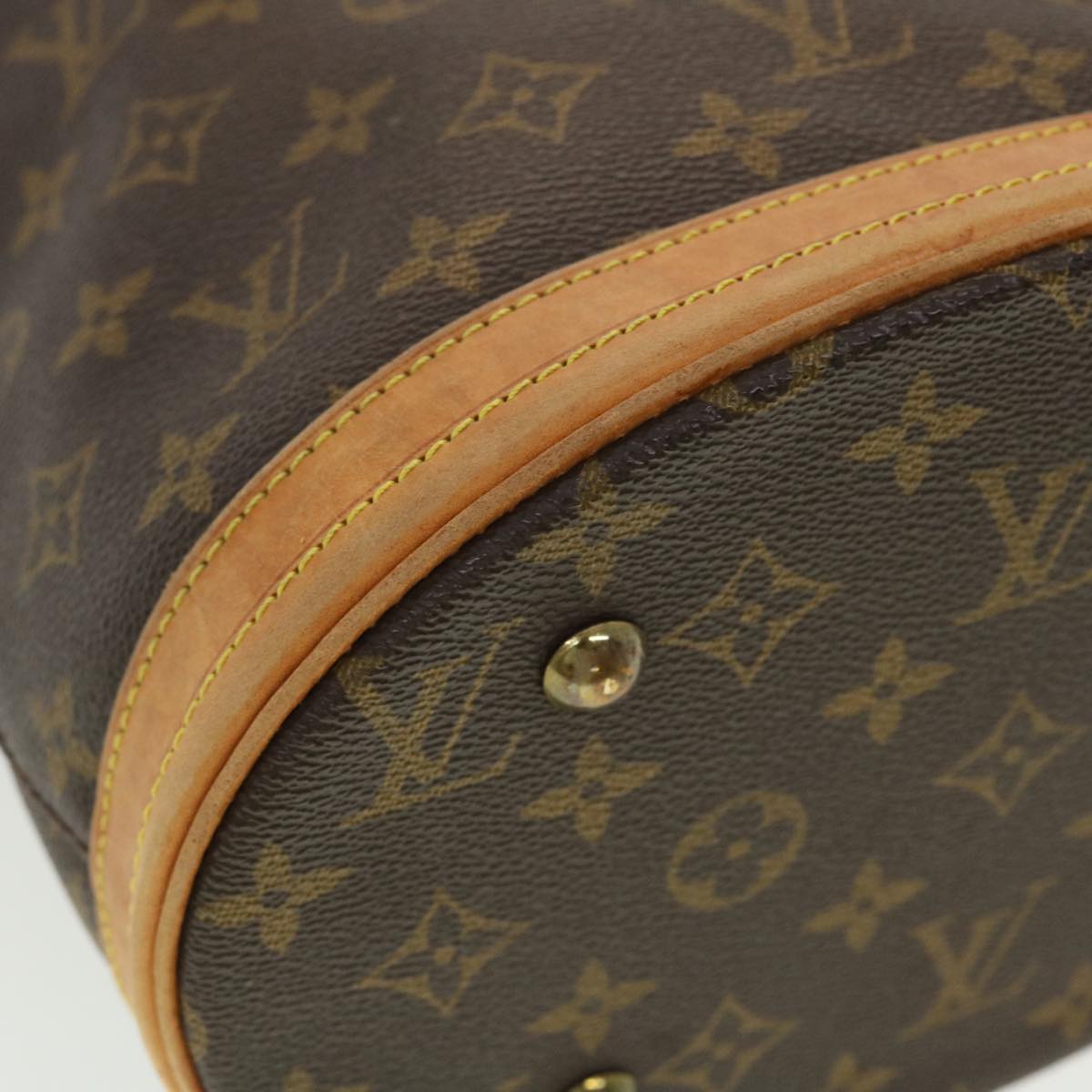 LOUIS VUITTON Monogram Bucket PM Shoulder Bag M42238 LV Auth yk6456