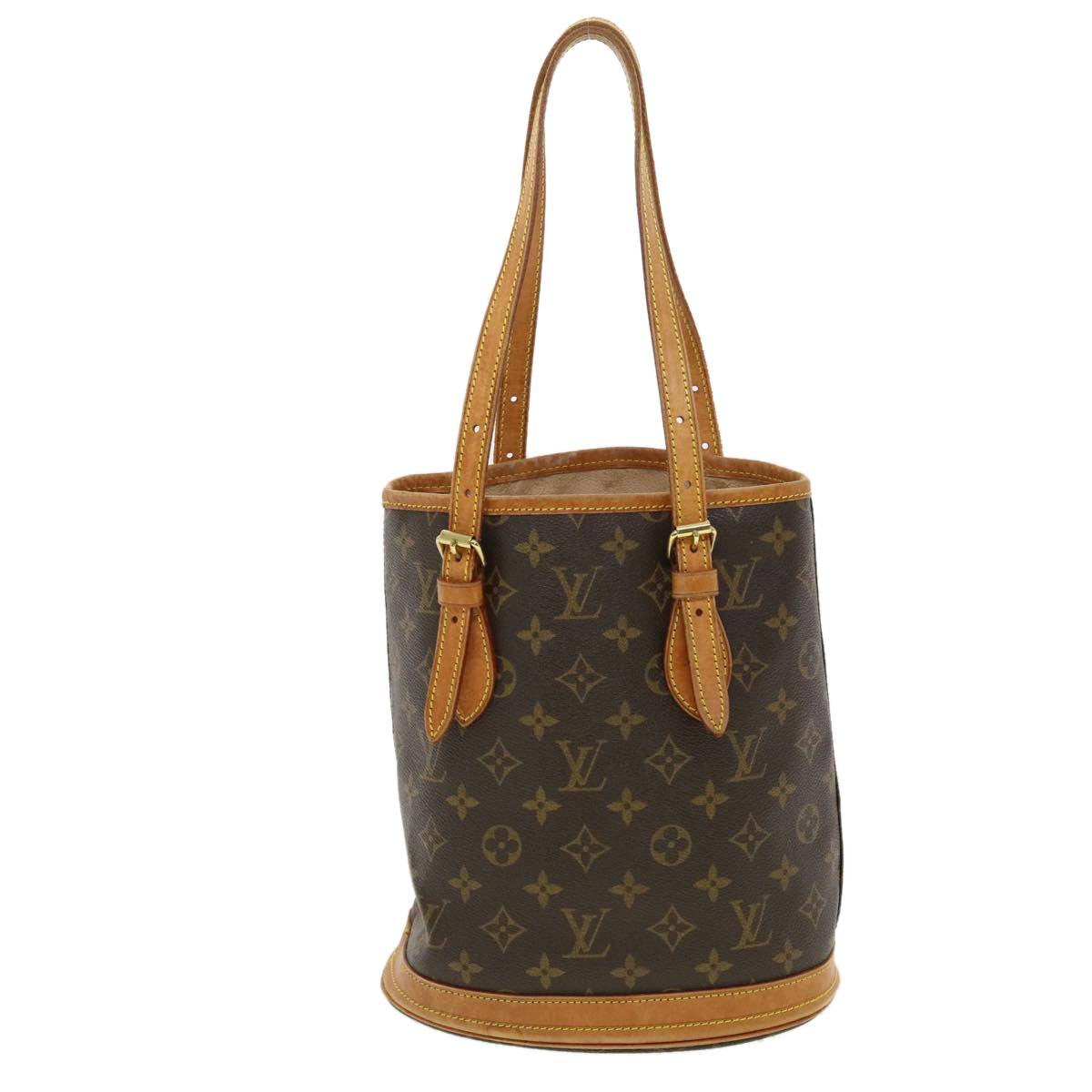 LOUIS VUITTON Monogram Bucket PM Shoulder Bag M42238 LV Auth yk6456