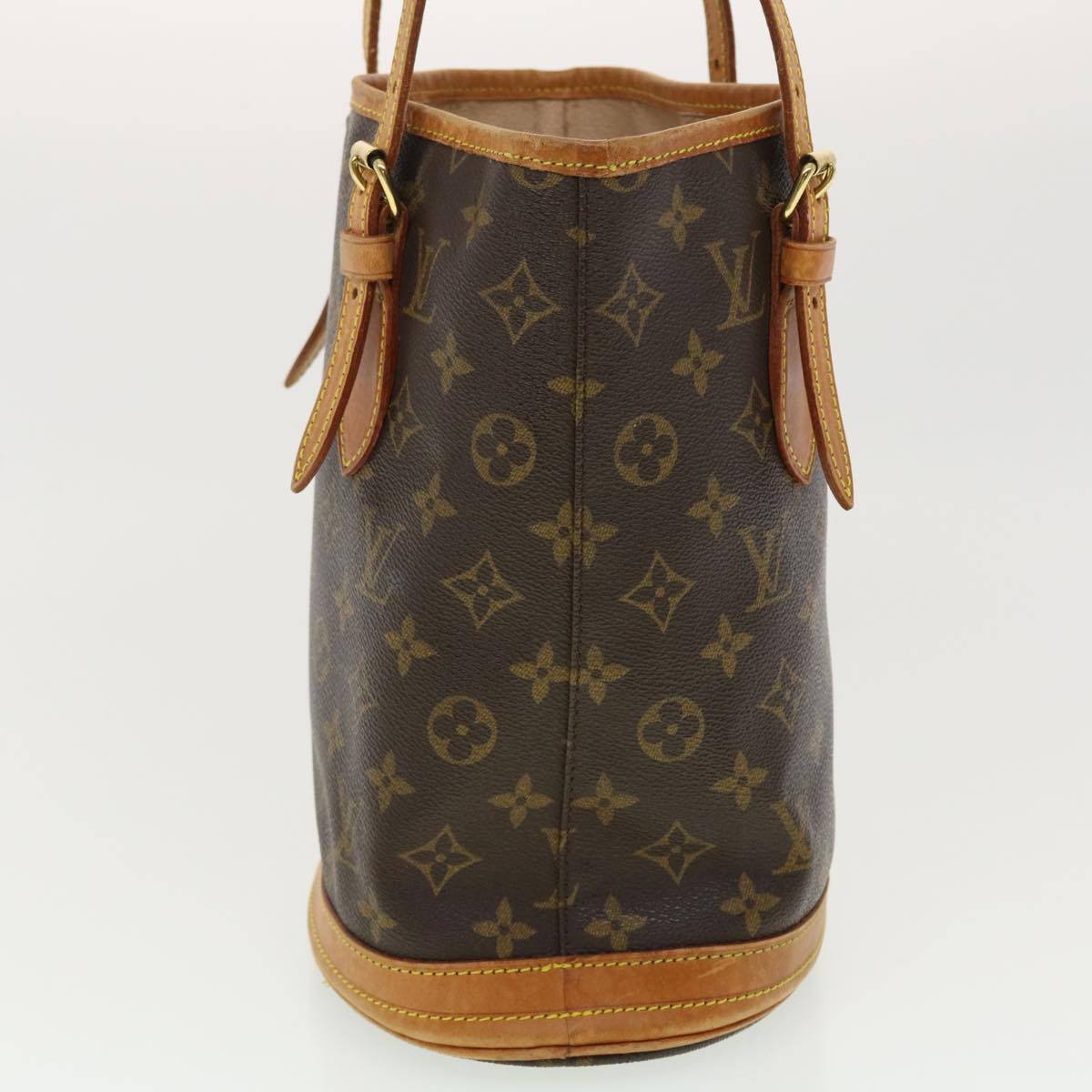 LOUIS VUITTON Monogram Bucket PM Shoulder Bag M42238 LV Auth yk6456