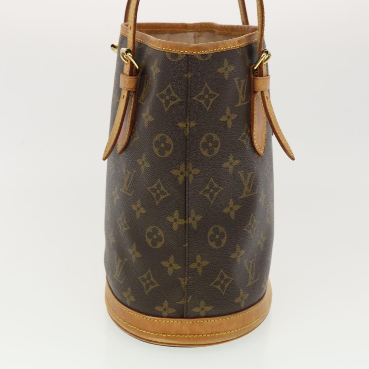 LOUIS VUITTON Monogram Bucket PM Shoulder Bag M42238 LV Auth yk6456