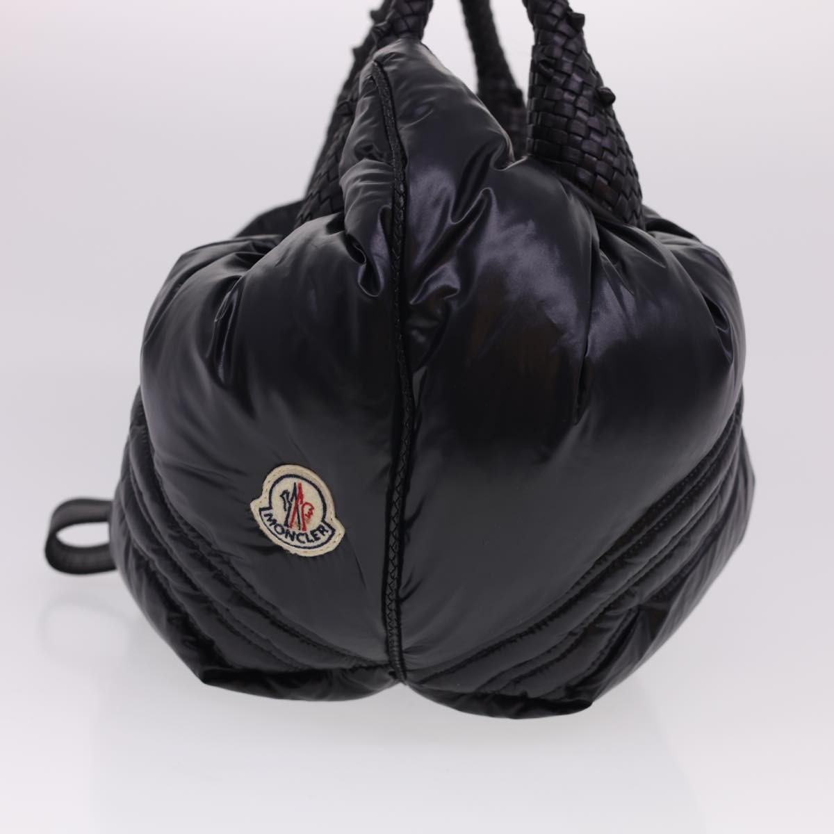 FENDI Spy Hand Bag Moncler Collaboration Nylon Black Auth yk6510