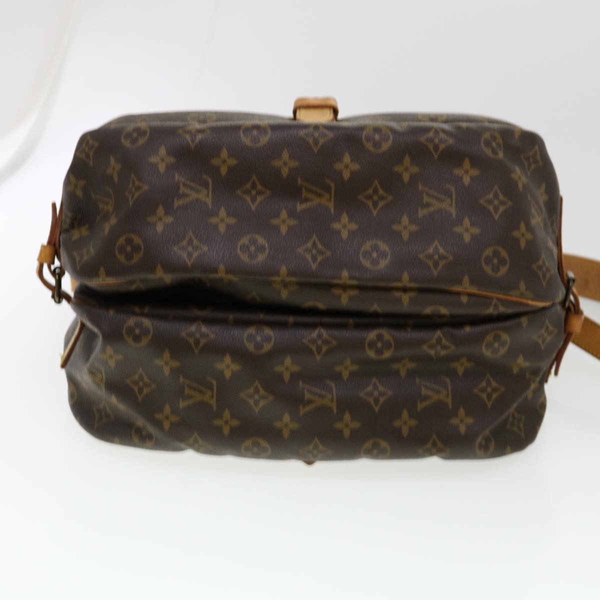 LOUIS VUITTON Monogram Saumur 35 Shoulder Bag M42254 LV Auth yk6586