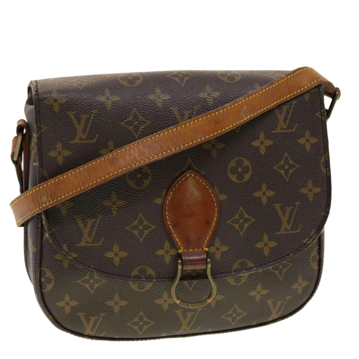 LOUIS VUITTON Monogram Saint Cloud GM Shoulder Bag M51242 LV Auth yk6638B