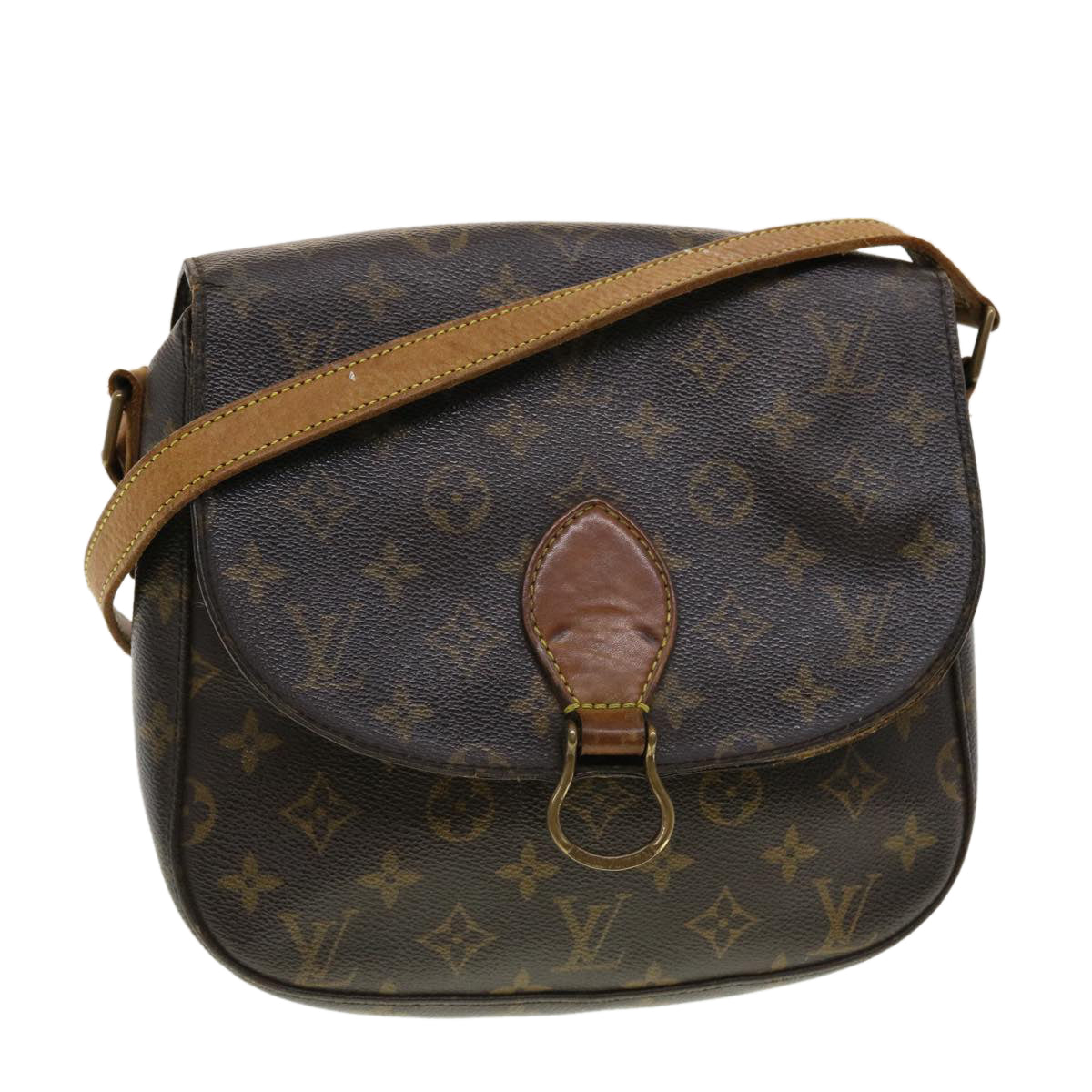 LOUIS VUITTON Monogram Saint Cloud GM Shoulder Bag M51242 LV Auth yk6641B