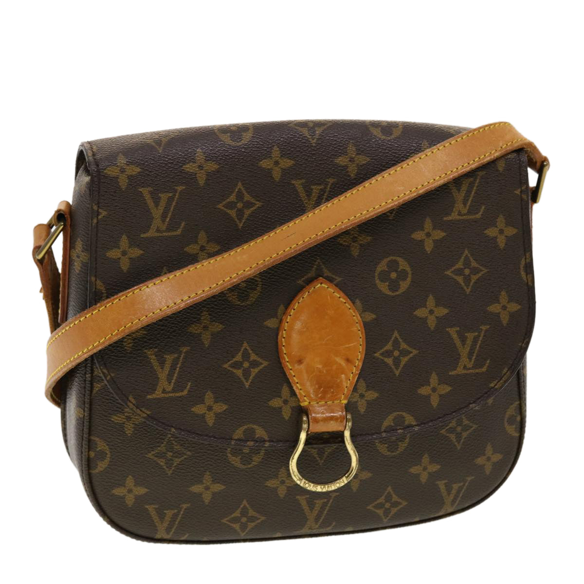 LOUIS VUITTON Monogram Saint Cloud GM Shoulder Bag M51242 LV Auth yk6643B