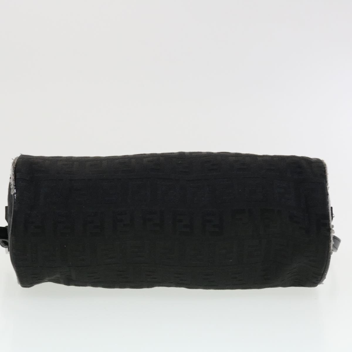 FENDI Zucchino Canvas Accessory Pouch Black 2370-7N0016028 Auth yk6647B