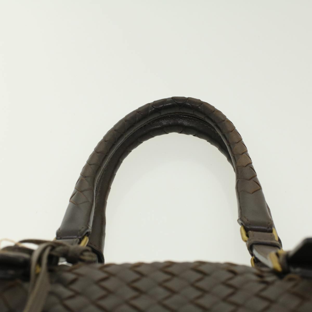 BOTTEGAVENETA Shoulder Bag Leather Brown Auth yk6668B
